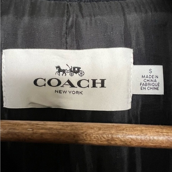 Coach Navy Peacoat with Gold Buttons - Picture 3 of 5